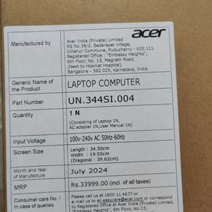 Acer Laptop