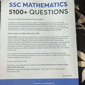 SSC Maths Book