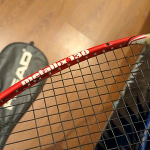 Head Metallic Squash Racquet (130gms) With Kit Bag