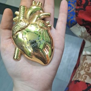 Golden Heart Paper Weight