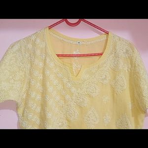 Chikankari Short Kurti