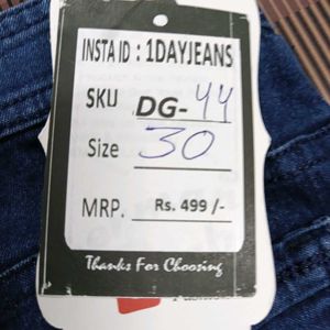 DG-44 Size-30 Slim Fit Women Denim Jeans