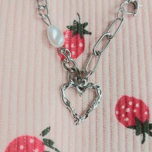 heart pearl necklace