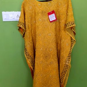 Fulkari Mirror Work Nancy Kaftan/New With Tag