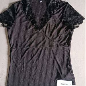 Savana Black Patchwork T-shirt