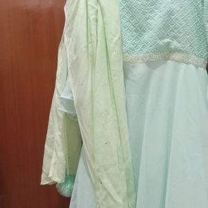 Umbrella Frock With Bottom Dupatta