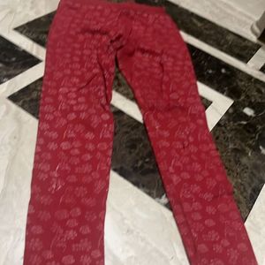 Red Ladies Pant