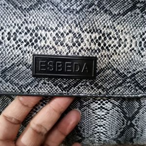 Esbeda Snake Skin Print Sling Bag