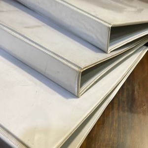 Set Of 3: White Folders