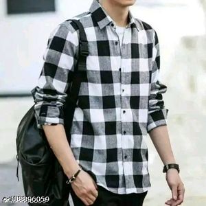 This Is White Check Shirt.