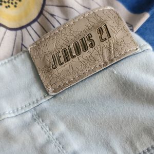 Jealous 21 Stylish Tint Blue Skinny Jeans 👖