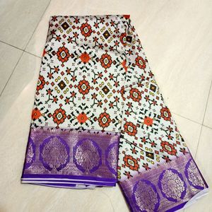 Ikat Design Dola SILK Saree