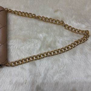 Bagette Bag Women Beige Color Chain Strap