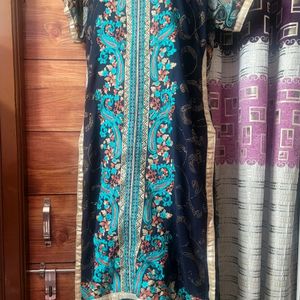 Pakistani Kurti With Beautiful Full Embroidery.