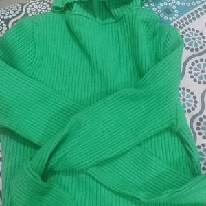 Turtle Neck Crop Sweater