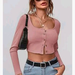 Pink Crop Top