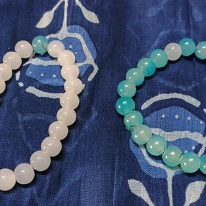 Blue & White Bracelet | Glass Beads Bracele