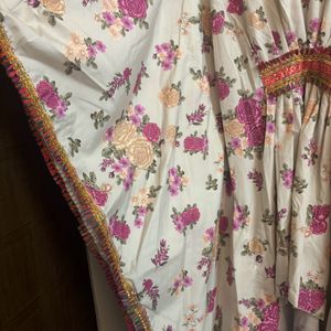 Floral Print Kaftan Size With Pants