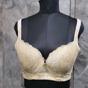 Beige Lace Bra