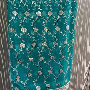 Party Wear Saree With Blouse Piece