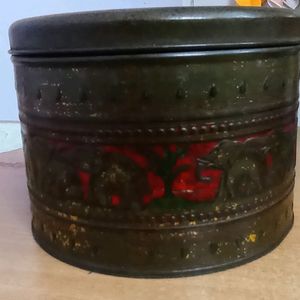 Vintage Round Tin Box