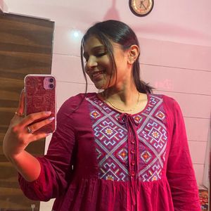 Maroon Kurti