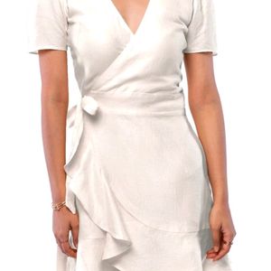 White Wrap Dress