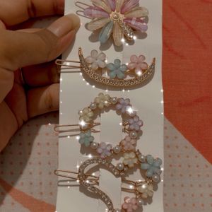 Beautiful Women Glitter Hair Clips