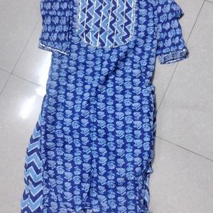 Blue Colour Kurta And Pajama Set