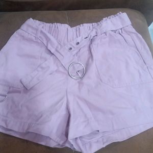 Lavender Colour Short Pant For Girls