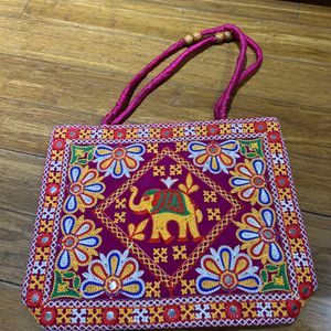 Pink Jaipuri Handbag