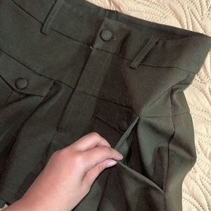 Olive Green Skorts