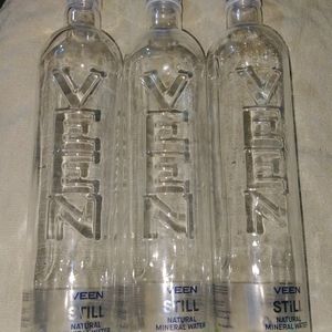 Glass Bottle Set Of 3