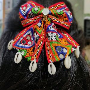 Navratri Hair Bow Clip