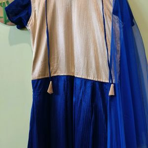 Festive Wear Anarkali Dress With Dhuppata