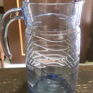 Blue Shaded Glass Jug