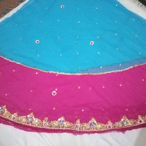 Unstitched Lehenga Choli And Dupatta