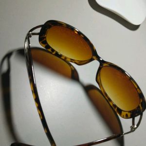 Leopard Print Sunglasses Uv400 Protection