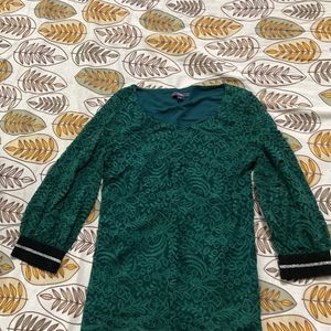 Green Lace Semi-formal Top