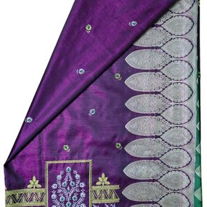 Full Work Embroidery Saree