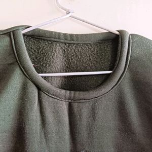 🍁 OLIVE GREEN WOOLEN TOP🍁