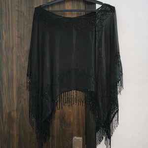 Kaftan Black Georgette Fabric