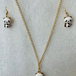 Girls Combo 2 Set Whit Earrings Necklaces