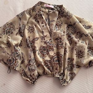 Jacket Top With Print