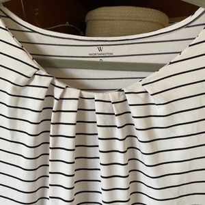 White Striped Top