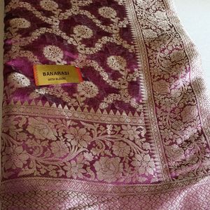 Purple 💜 Banarasi Saree