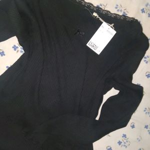 Black Lace Top Brand New