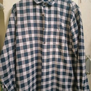 Blue check casual shirt