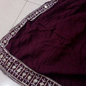 Maroon Anarkali Kurta