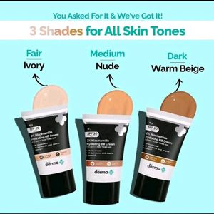 Nude & Warm Beige; 2 Shades Of Hydrating BB Cream